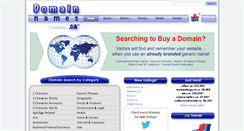 Desktop Screenshot of domainnames.ca